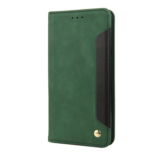 For Xiaomi Redmi Note 12 Pro 5G Global Skin Feel Splicing Leather Phone Case(Green) by bashfashion