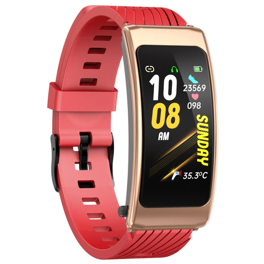 K20 1.14 inch Silicone Band Earphone Detachable Life Waterproof Smart Watch Support Bluetooth Call(Black Rose Gold) by bashfashion