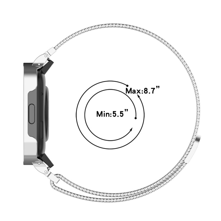 For Xiaomi Redmi Watch 3 / Mi Watch Lite 3 2 in 1 Milan Metal Watch Band with Watch Frame(Black) by bashfashion