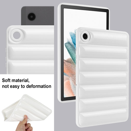 For Samsung Galaxy Tab A8 10.5 / X205 / X200 Eiderdown Cushion Shockproof Tablet Case(White) by bashfashion