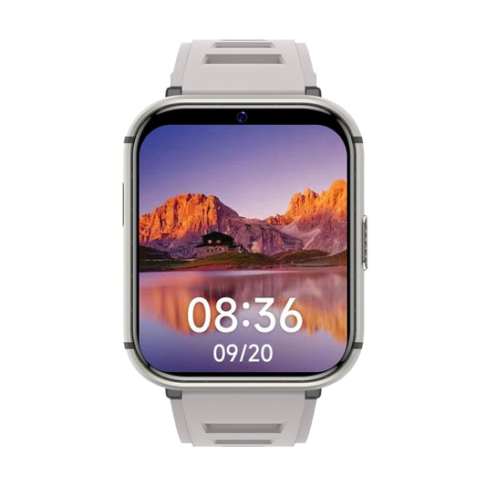 Q668 1.99 inch Screen 4G Smart Watch Android 9.0, Specification:4GB+64GB(Silver) by bashfashion