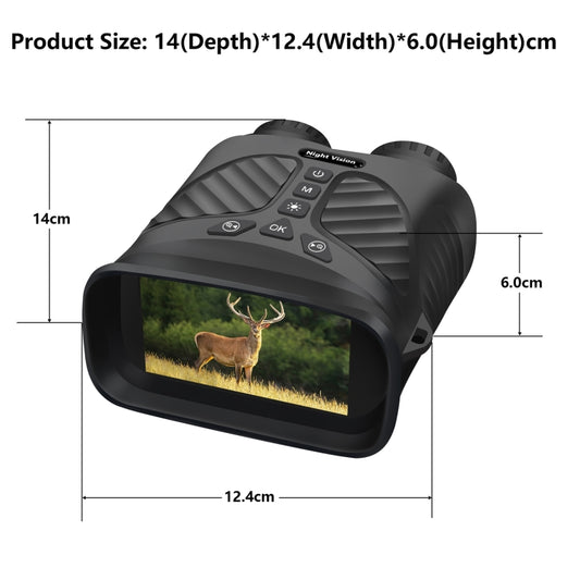 DT39 3 inch IPS Screen Binoculars Digital Binoculars Night Vision(Black) by bashfashion