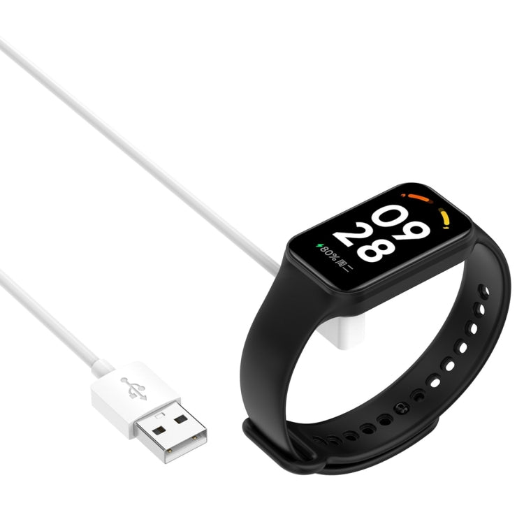For Xiaomi Mi Band 8 Watch Magnetic Suction Charger USB Charging Cable, Length:1m(White) by bashfashion