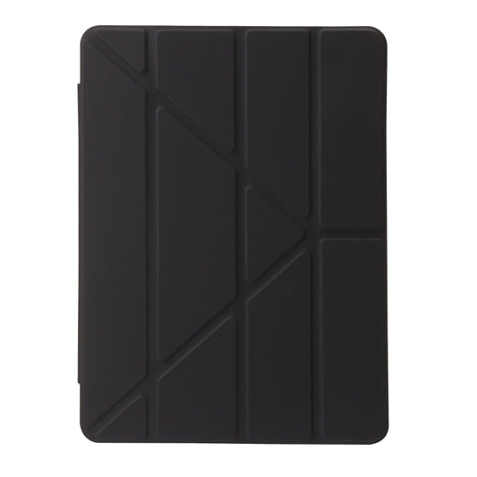 For iPad 10.2 2021 / 2020 / 10.5 Clear Acrylic Deformation Leather Tablet Case(Black) by bashfashion