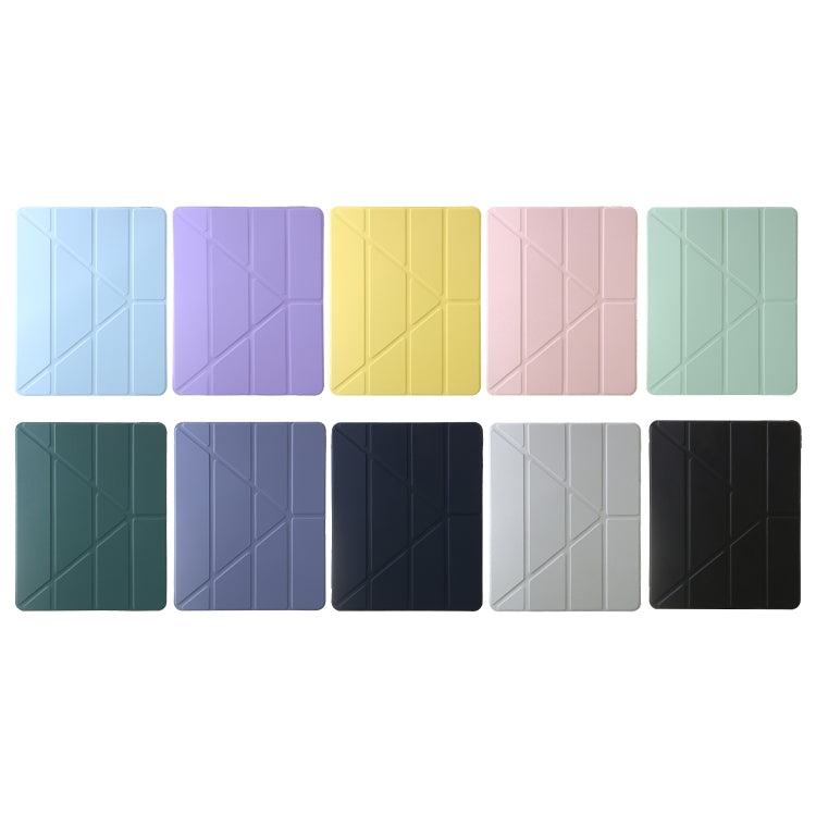 For iPad 10.2 2021 / 2020 / 10.5 Clear Acrylic Deformation Leather Tablet Case(Black) by bashfashion