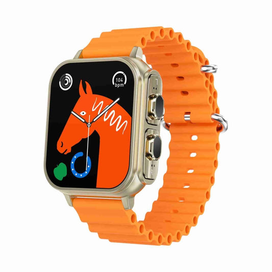 N22 2 in 1 1.96 inch HD Display Sport Bluetooth Call Earphone Smart Watch(Orange) by bashfashion