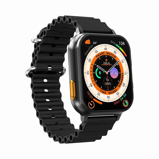 N22 2 in 1 1.96 inch HD Display Sport Bluetooth Call Earphone Smart Watch(Black) by bashfashion