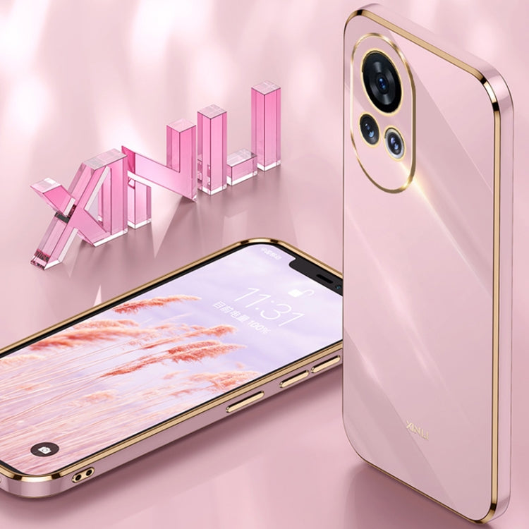 For Huawei nova 12 XINLI Straight Edge 6D Electroplate TPU Phone Case(Mint Green) by XINLI