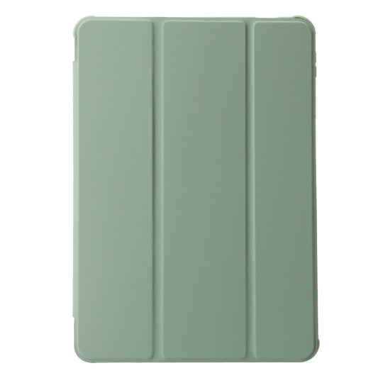 For Xiaomi Pad 6 3-Fold Clear Acrylic Leather Tablet Case(Green) by bashfashion