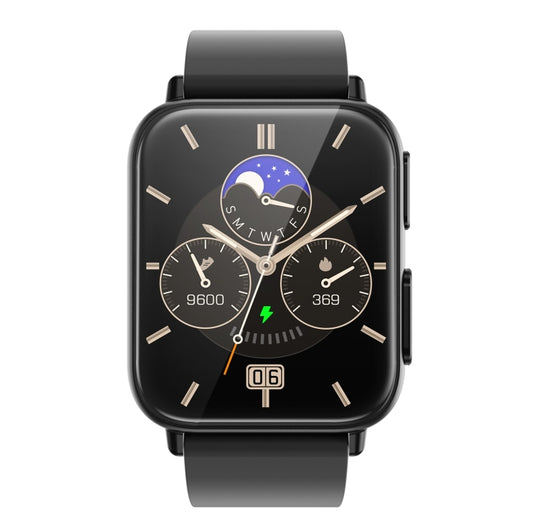 TK10 1.91 inch IP68 Waterproof Silicone Band Smart Watch Supports AI Medical Diagnosis/ Blood Oxygen / Body Temperature Monitoring(Black) by bashfashion