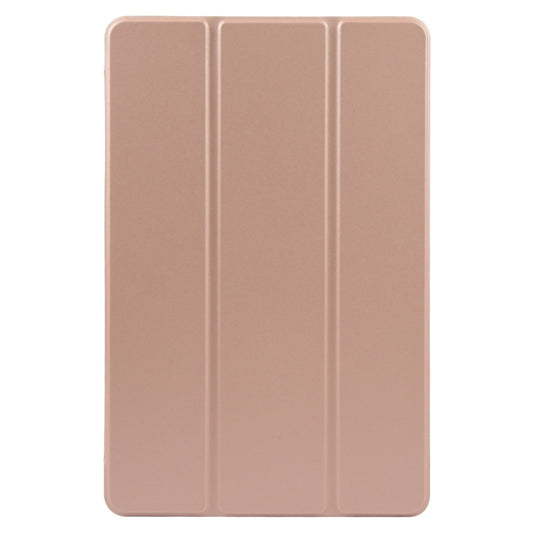 For Xiaomi Pad 7 / Pad 7 Pro Three-fold Holder Flip Tablet Leather Case(Rose Gold) by bashfashion