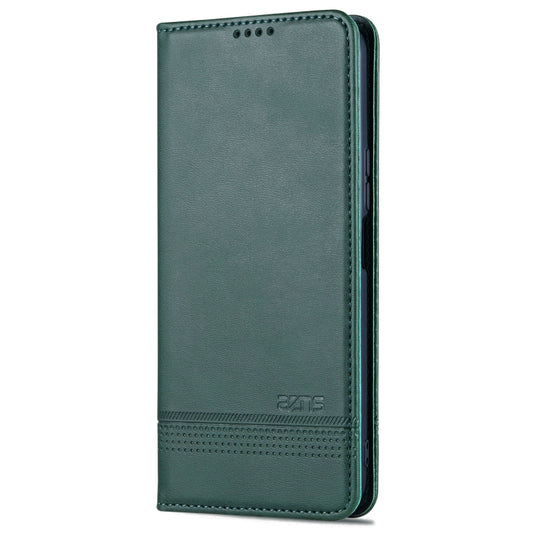 For Huawei Enjoy 60 Pro AZNS Magnetic Calf Texture Flip Leather Phone Case(Dark Green) by AZNS