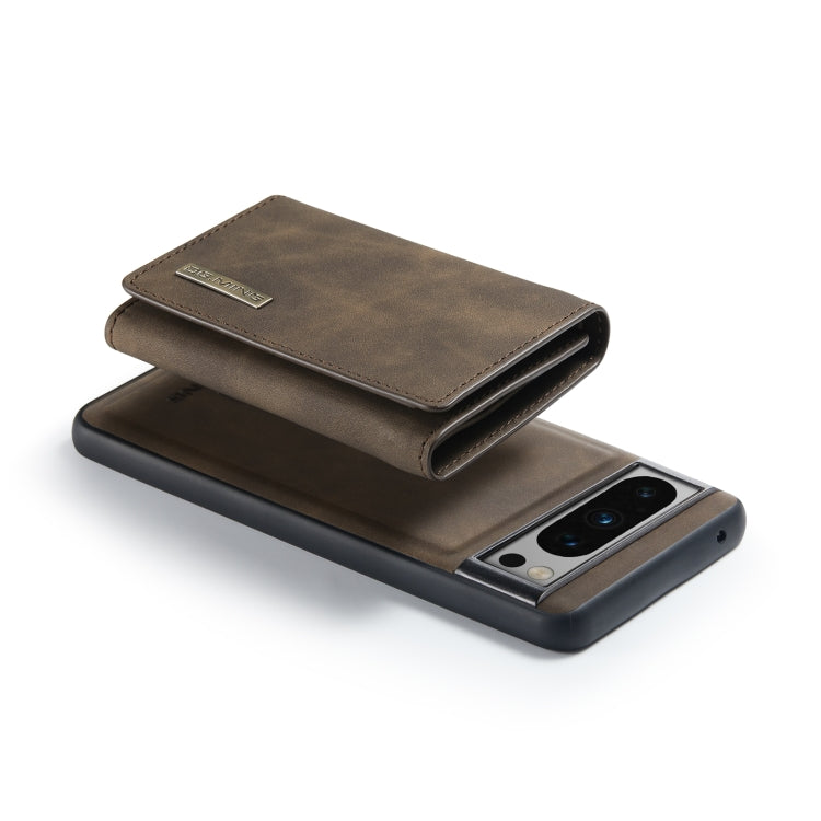 For Google Pixel 8 Pro DG.MING M1 Series 3-Fold Multi Card Wallet + Magnetic Phone Case(Coffee) by DG.MING