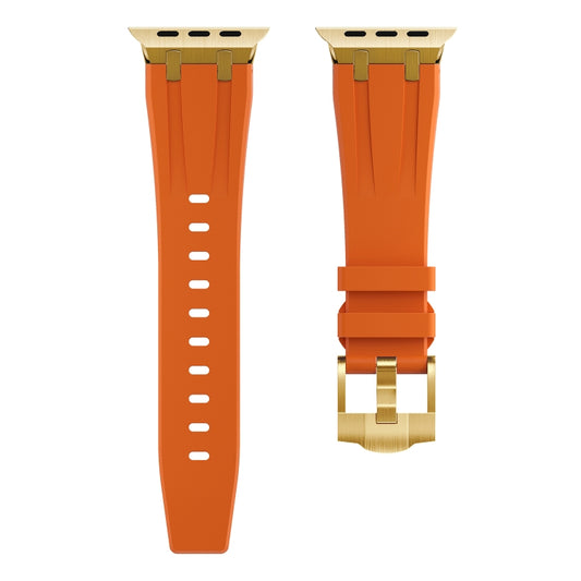 AP Silicone Watch Band For Apple Watch 5 40mm(Gold Orange) by bashfashion