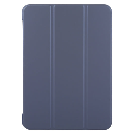 For iPad Pro 13 2025 / 2024 GEBEI 3-folding Holder Shockproof Flip Leather Tablet Case(Dark Blue) by GEBEI