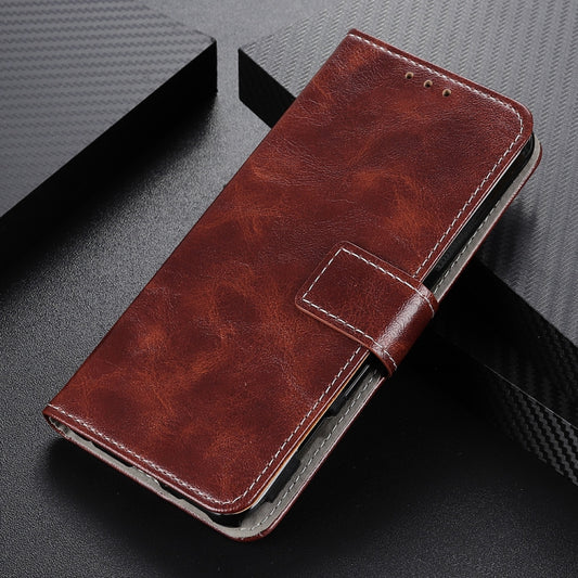 For iPhone 16e Retro Crazy Horse Texture Horizontal Flip Leather Phone Case(Brown) by bashfashion