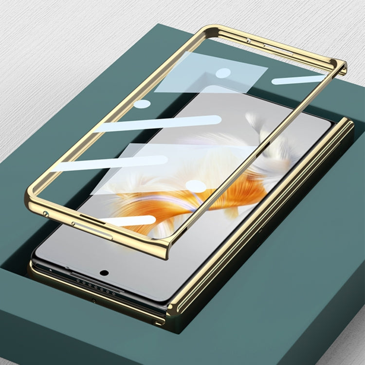 For Huawei Mate X3 GKK Integrated Plating Hinge Folding Phone Case(Black) by GKK