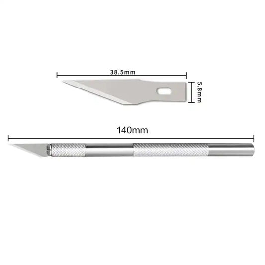 6 in 1 Aluminum Alloy DIY Carving Tool Handmade Pen Knife(Blue) by bashfashion