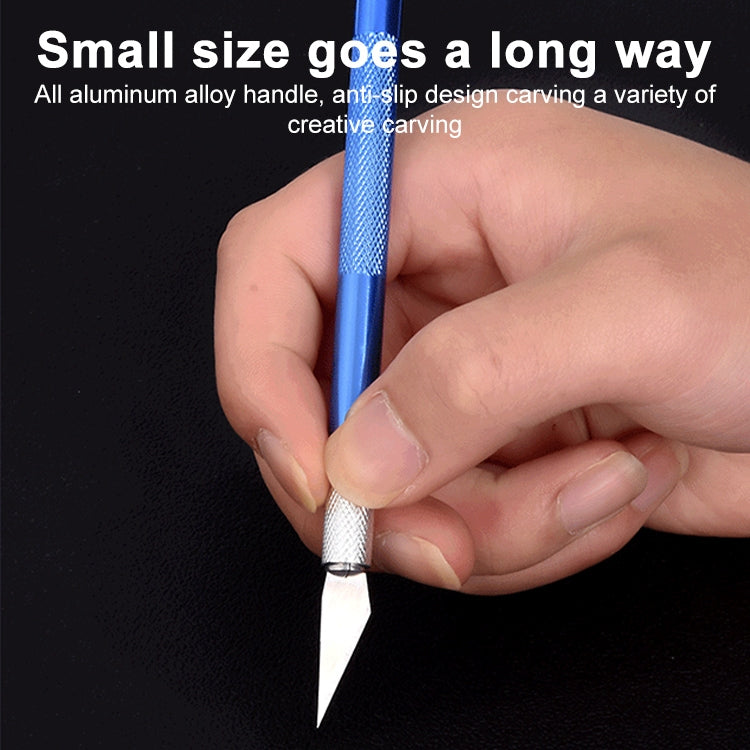 6 in 1 Aluminum Alloy DIY Carving Tool Handmade Pen Knife(Gold) by bashfashion