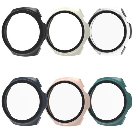 For Huawei Watch 4 Pro Tempered Film + PC Integrated Watch Protective Case(Black) by bashfashion