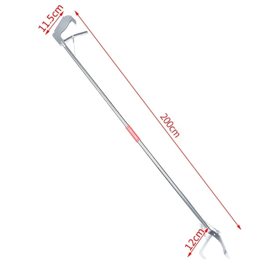 Foldable Multipurpose Stainless Steel Eel Loach Clamp Grab Tool, Length:2m by bashfashion
