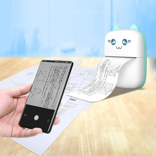 C9 Mini Bluetooth Wireless Thermal Printer With 5 Papers & 5 Sticker Papers(Blue) by bashfashion
