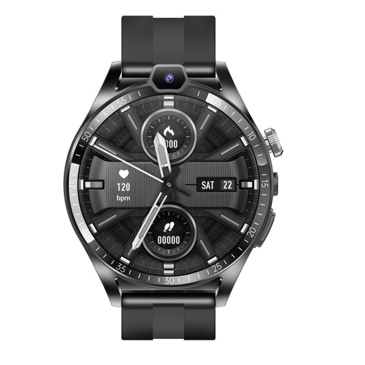 L01 1.43 inch IP67 Waterproof 4G Android 9.0 Smart Watch Support Face Recognition / GPS, Specification:4G+128G(Black) by bashfashion