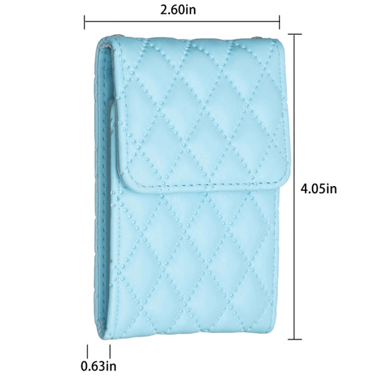 BFK08 Vertical Card Bag Mobile Phone Back Sticker(Blue) by bashfashion