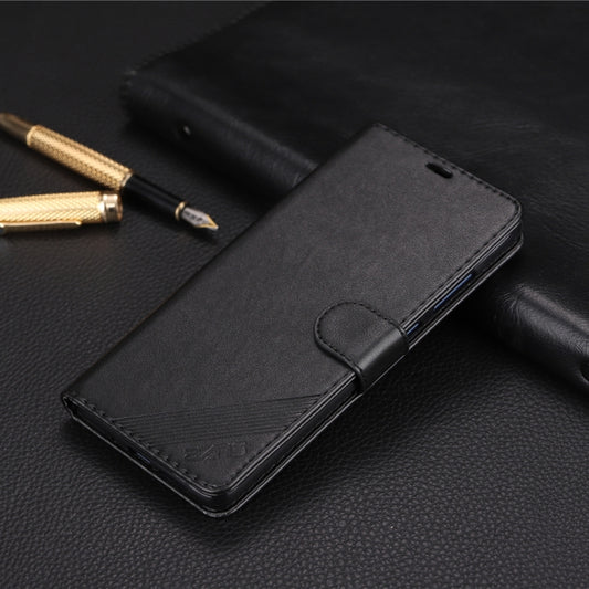 For Huawei Mate 20 / 20X AZNS Sheepskin Texture Horizontal Flip Leather Case with Holder & Card Slots & Wallet(Black) by AZNS