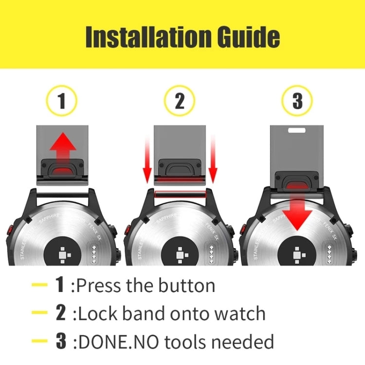 For Garmin Epix Pro 42mm Rose Gold Buckle Silicone Watch Band(White) by bashfashion