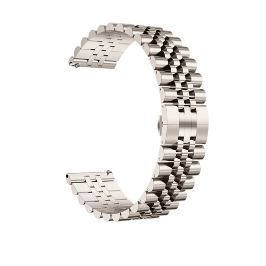 For Huawei Watch 4 / 4 Pro Five Bead Stainless Steel Watch Band(Starlight Color) by bashfashion