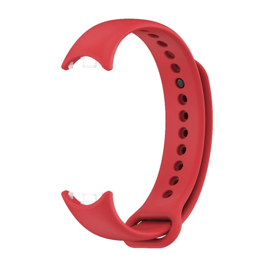 For Xiaomi Smart Band 10 / 9 / 8 Mijobs Solid Color Silicone Watch Band(Red) by bashfashion