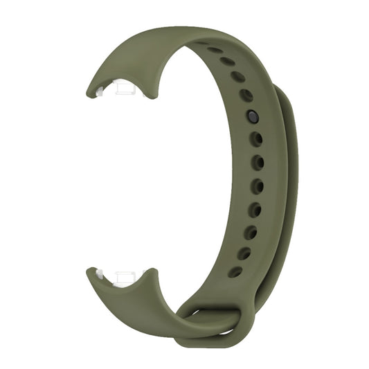 For Xiaomi Smart Band 10 / 9 / 8 Mijobs Solid Color Silicone Watch Band(Army Green) by bashfashion