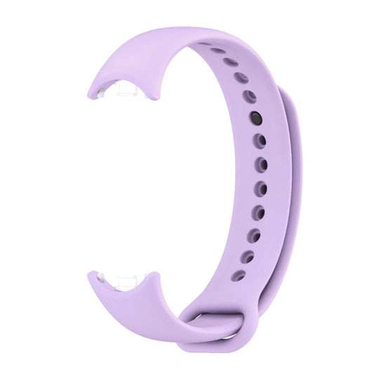 For Xiaomi Smart Band 10 / 9 / 8 Mijobs Solid Color Silicone Watch Band(Taro Purple) by bashfashion