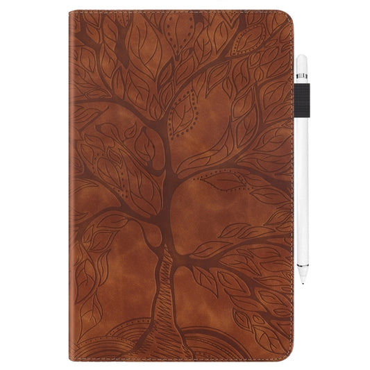 For Samsung Galaxy Tab S9 / S9 FE Life Tree Series Horizontal Flip Leather Tablet Case(Brown) by bashfashion