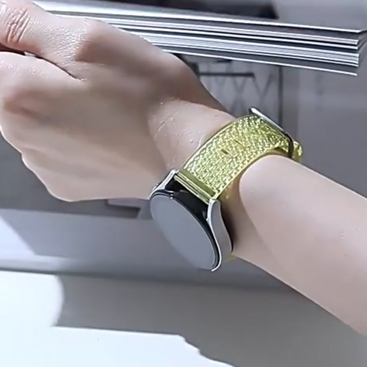 For Samsung Galaxy Watch 6 / 6 Classic Transparent Shiny Diamond TPU Watch Band(Pink) by bashfashion