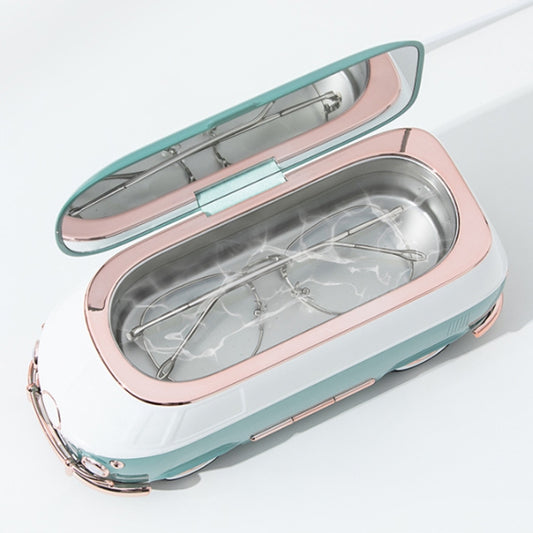 Bus-shaped Portable Ultrasonic Glasses Automatic Cleaner(Pink) by bashfashion
