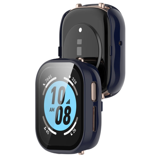 For Honor Watch 4 PC + 9H Tempered Glass Integrated Watch Case(Ink Blue) by bashfashion