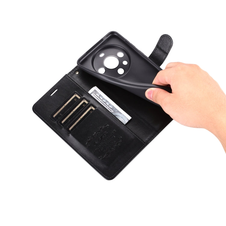 For Huawei Mate 60 Pro AZNS Sheepskin Texture Flip Leather Phone Case(Black) by AZNS