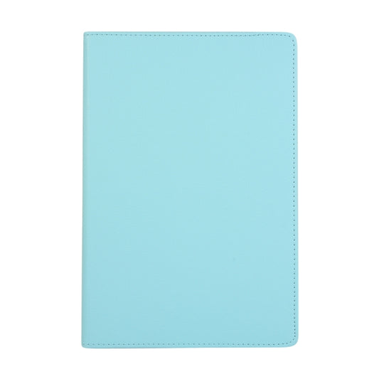 For Samsung Galaxy Tab S10 FE / S9 FE / S9 Litchi Texture 360 Degrees Rotation Holder Leather Tablet Case(Sky Blue) by bashfashion