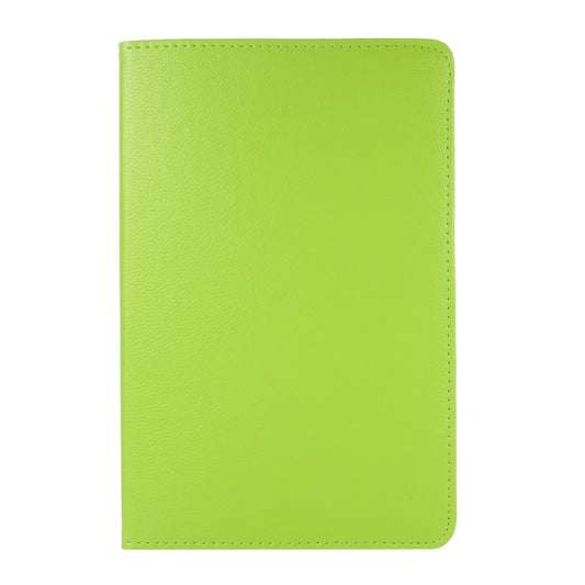 For Samsung Galaxy Tab A9 / Tab A11 Litchi Texture 360 Degrees Rotation Holder Leather Tablet Case(Green) by bashfashion