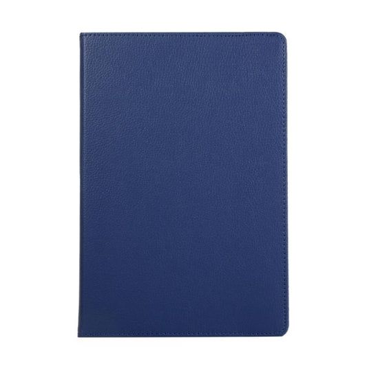 For Samsung Galaxy Tab S10 FE+ Litchi Texture 360 Degrees Rotation Holder Leather Tablet Case(Blue) by bashfashion