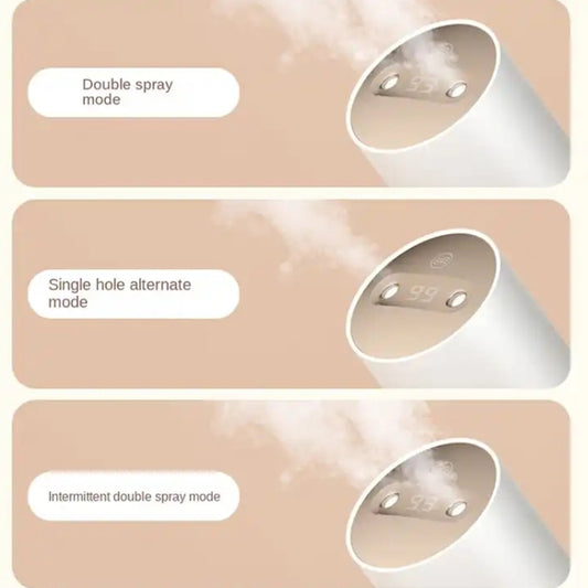 S07 Multi-mode Wireless Double Jet Humidifier(White) by bashfashion