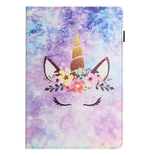 For Samsung Galaxy Tab S7 Sewing Litchi Texture Smart Leather Tablet Case(Smiling Face) by bashfashion