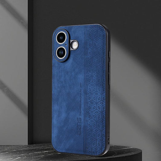 For iPhone 17 AZNS 3D Embossed Skin Feel Phone Case(Sapphire Blue) by AZNS