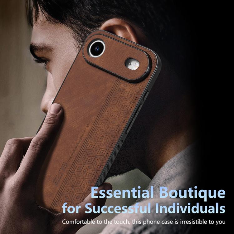 For iPhone Air AZNS 3D Embossed Skin Feel Phone Case(Dark Green) by AZNS