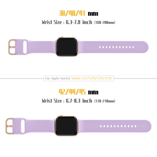 For Apple Watch Ultra 2 49mm Pin Buckle Silicone Watch Band(Lavender) by bashfashion