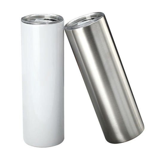 20OZ Double Layer 304 Stainless Steel Car Straight Thermos Cup(Natural Color) by bashfashion