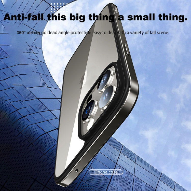 For iPhone 15 Plus SULADA Metal Frame + Nano Glass + TPU Phone Case(Gold) by SULADA