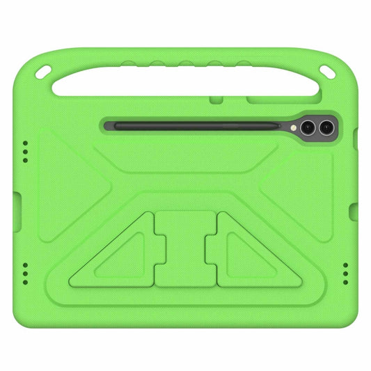 For Samsung Galaxy Tab S9+ Handle EVA Shockproof Tablet Case with Holder(Green) by bashfashion